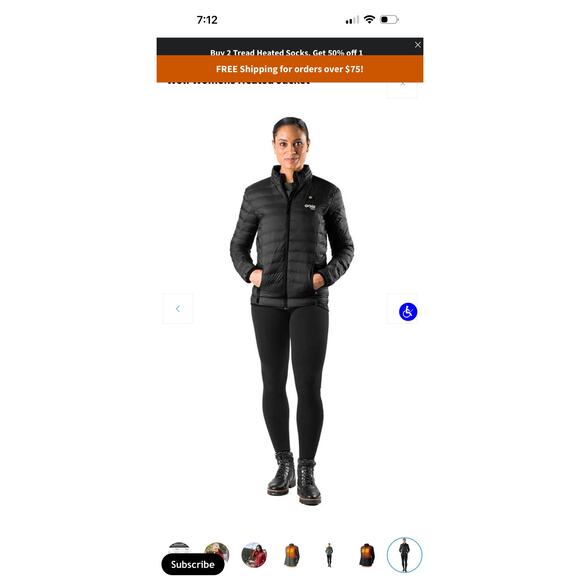 Wolf Women/s Heated Jacket size Large - Picture 2 of 7